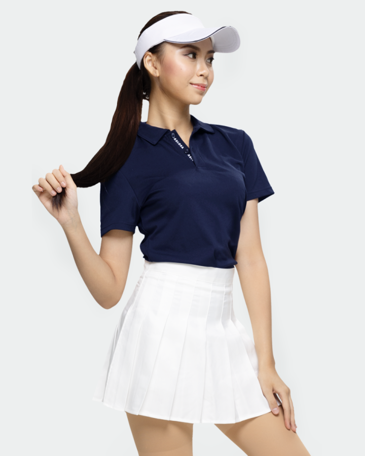 AULORA Polo Shirt with KODENSHI® - Women - Midnight Blue