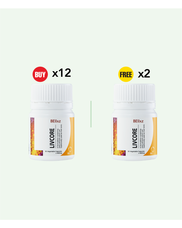 Buy 12x BElixz LIVCORE (30caps) Free 2x BElixz LIVCORE (30caps)