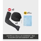 Buy 2x AULORA Arm Sleeves with KODENSHI® - Black + 2x AULORA Scarf with KODENSHI® - Black Free 1x BEYUL Hydrating Mask (3s)
